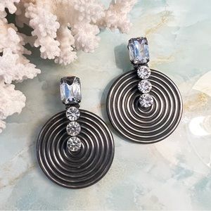 ERMANI BULATTI 80s Statement Runway Earrings RARE
